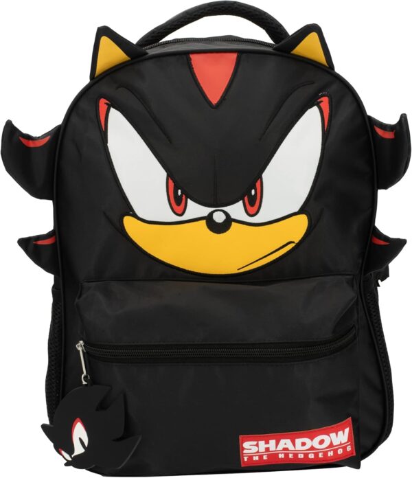 The Hedgehog Backpack for Boys & Girls, Shadow 16 Inch Schoolbag with 3D Features, Durable School Bag for Kids