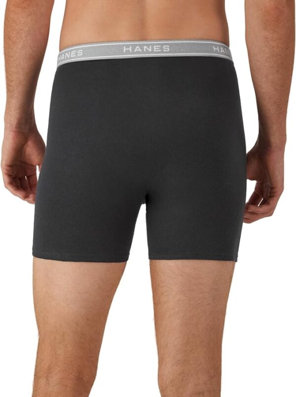 Hanes Men's Boxer Briefs, Cool Dri Moisture-Wicking Underwear, Cotton No-Ride-up for Men, Multi-Packs - Image 3
